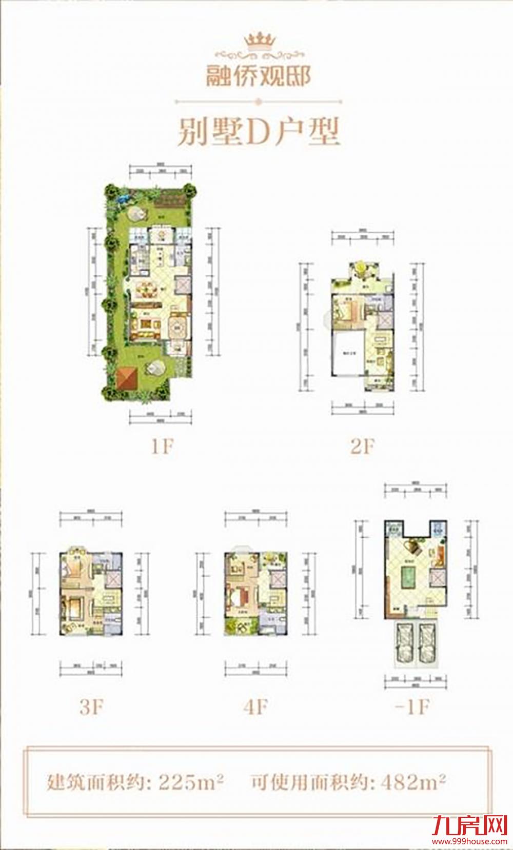 融侨观邸(龙岩市·新罗)关于别墅d户型的户型图—九房网